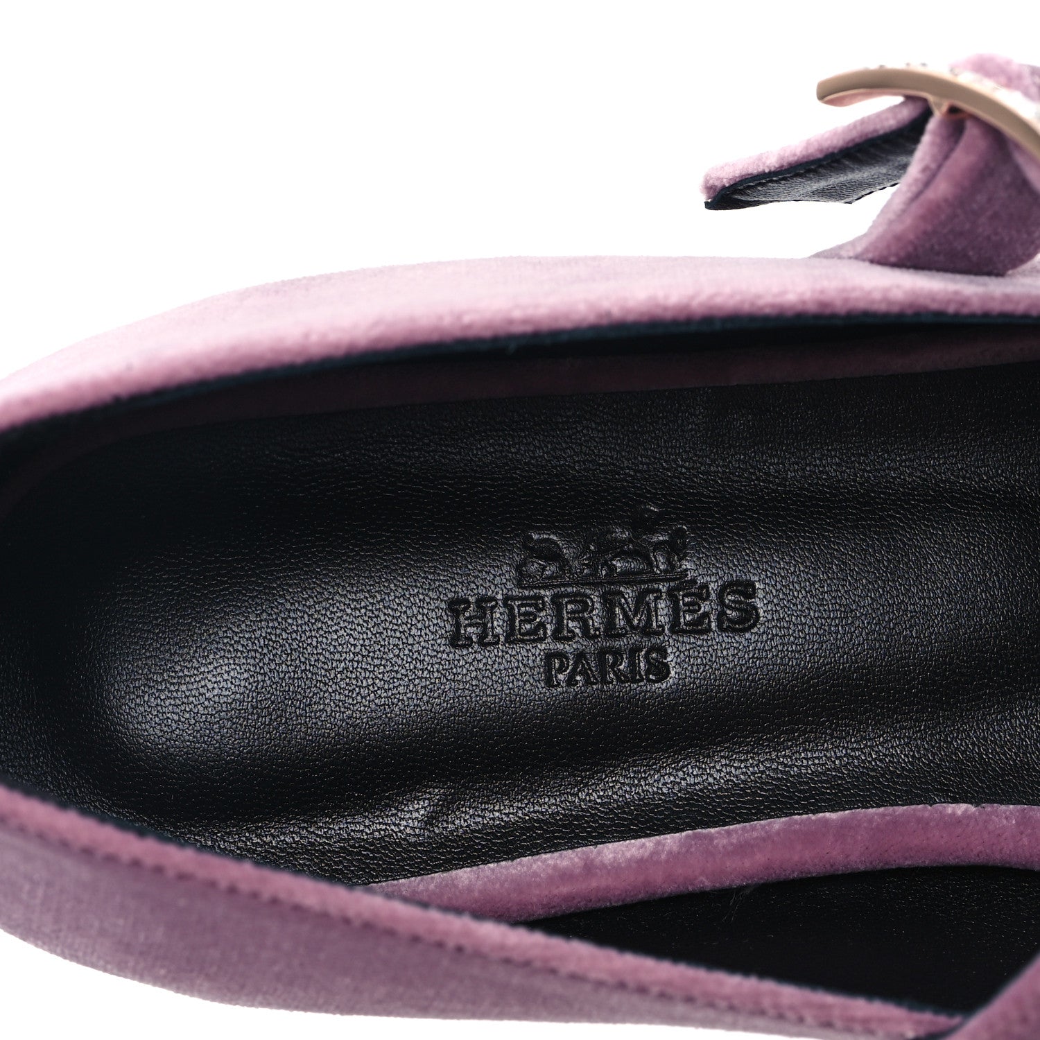 Hermes Velvet Jane Ballet Flats 38 Bruyere 7 of 9