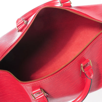 Louis Vuitton Epi Speedy 35 Castillan Red 5 of 7