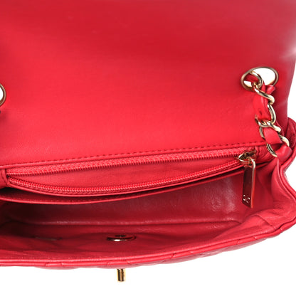 Chanel Lambskin Quilted Mini Square Flap Pink 5 of 8