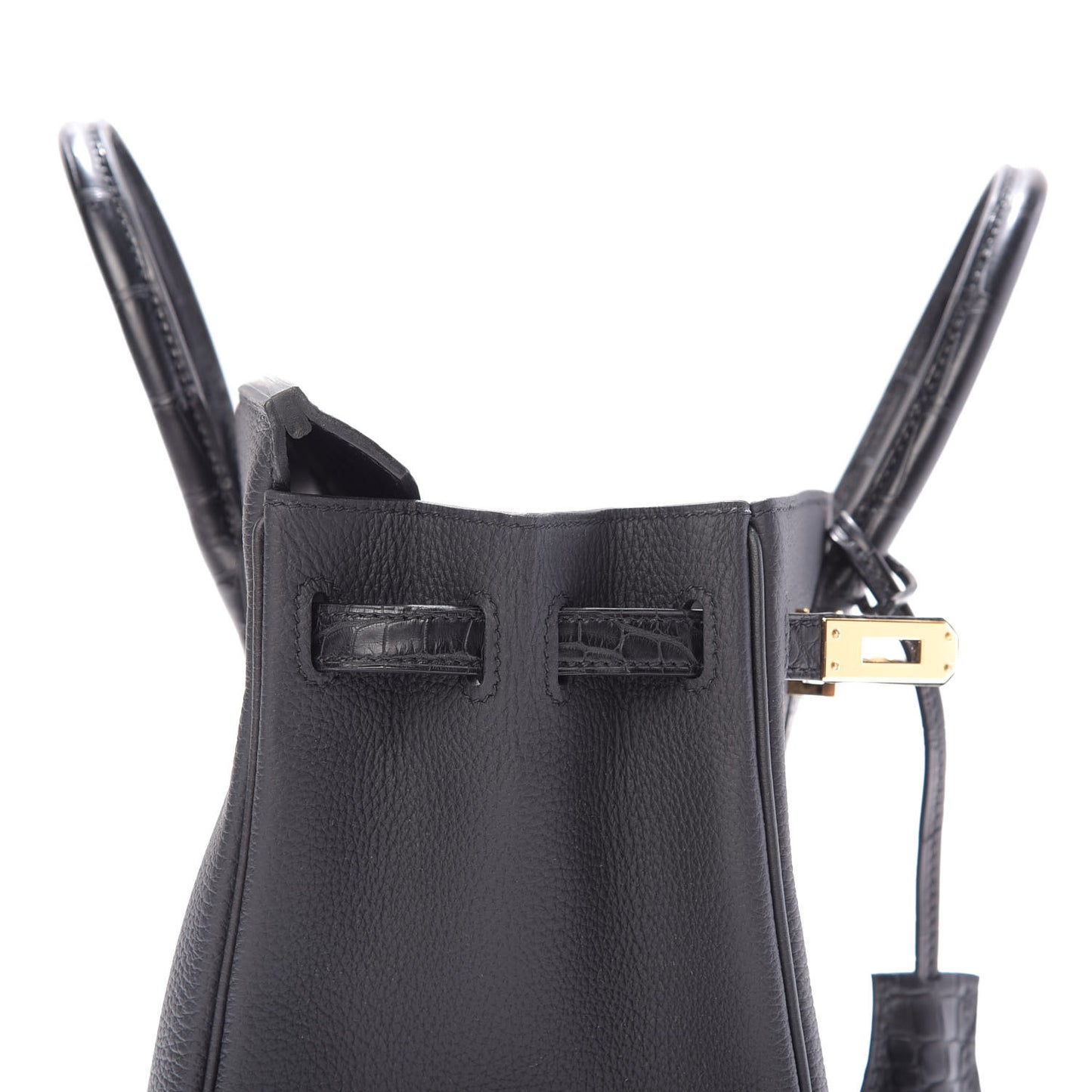 Togo Matte Alligator Birkin Touch 25 Black