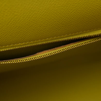 Hermes Epsom Kelly Sellier 28 Lime 10 of 14