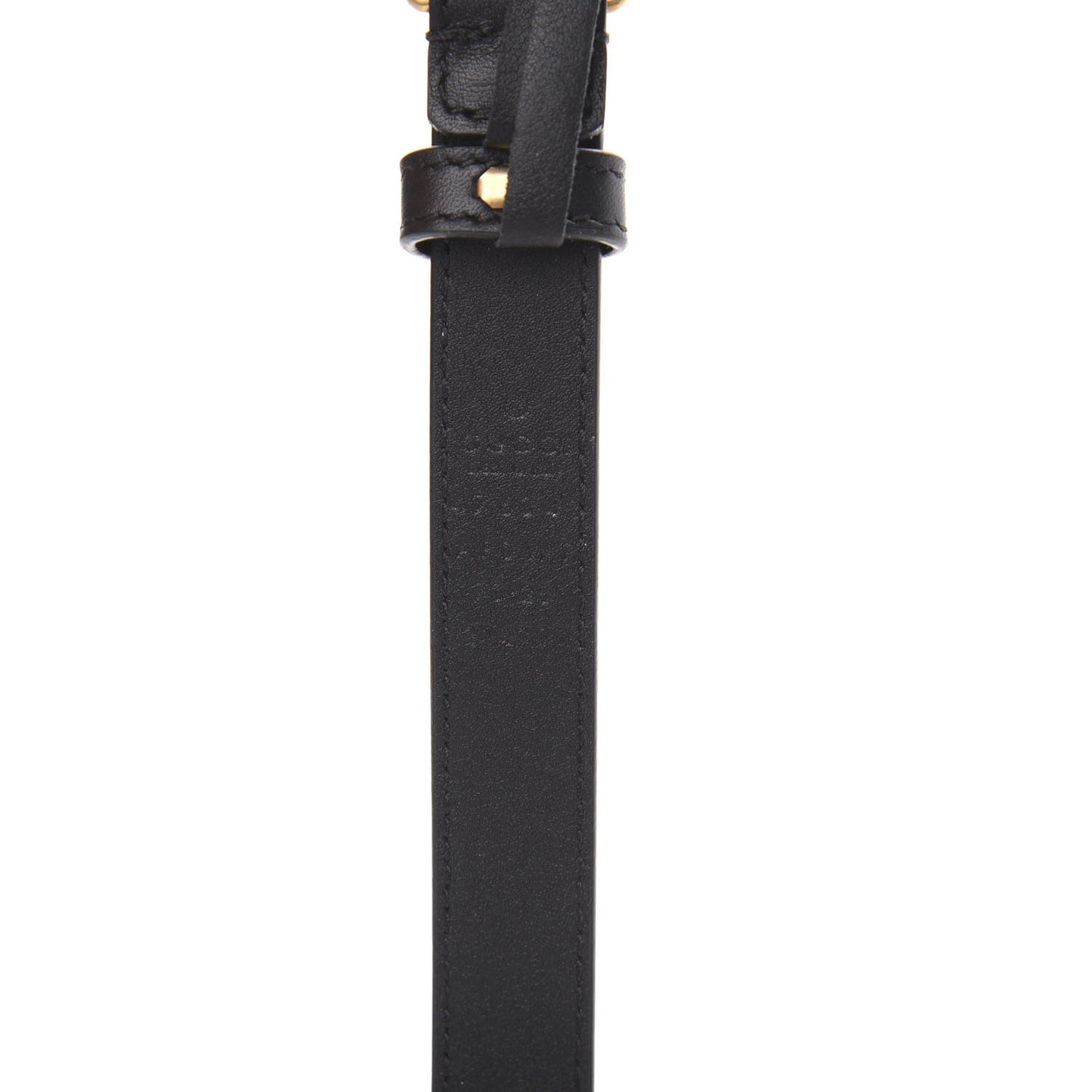 Calfskin Pearl Double G 20mm Belt 70 28 Black Cream