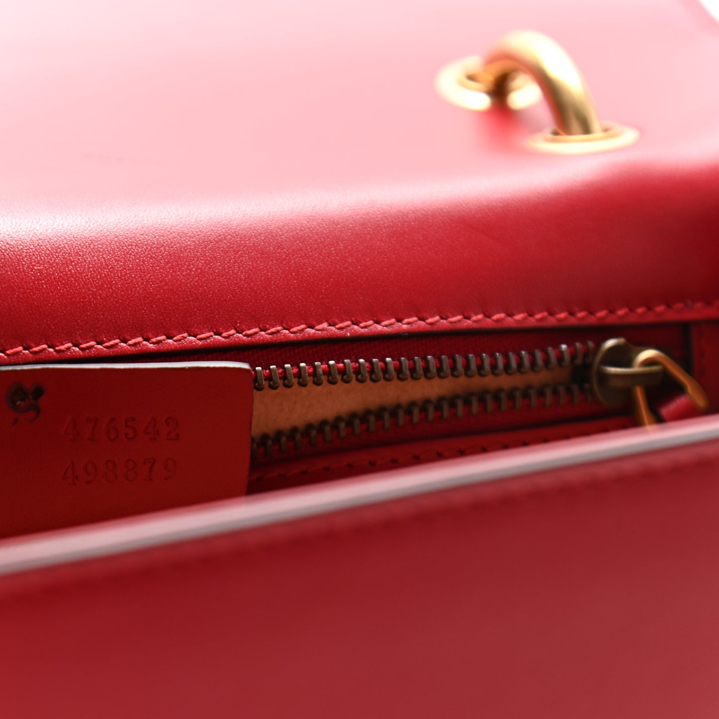 Calfskin Sylvie Web Queen Margaret Shoulder Bag Blue Agata Hibiscus Red Mystic White