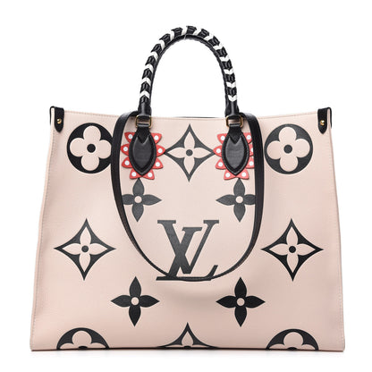Louis Vuitton Empreinte Monogram Giant Crafty Onthego GM Creme Black 1 of 10