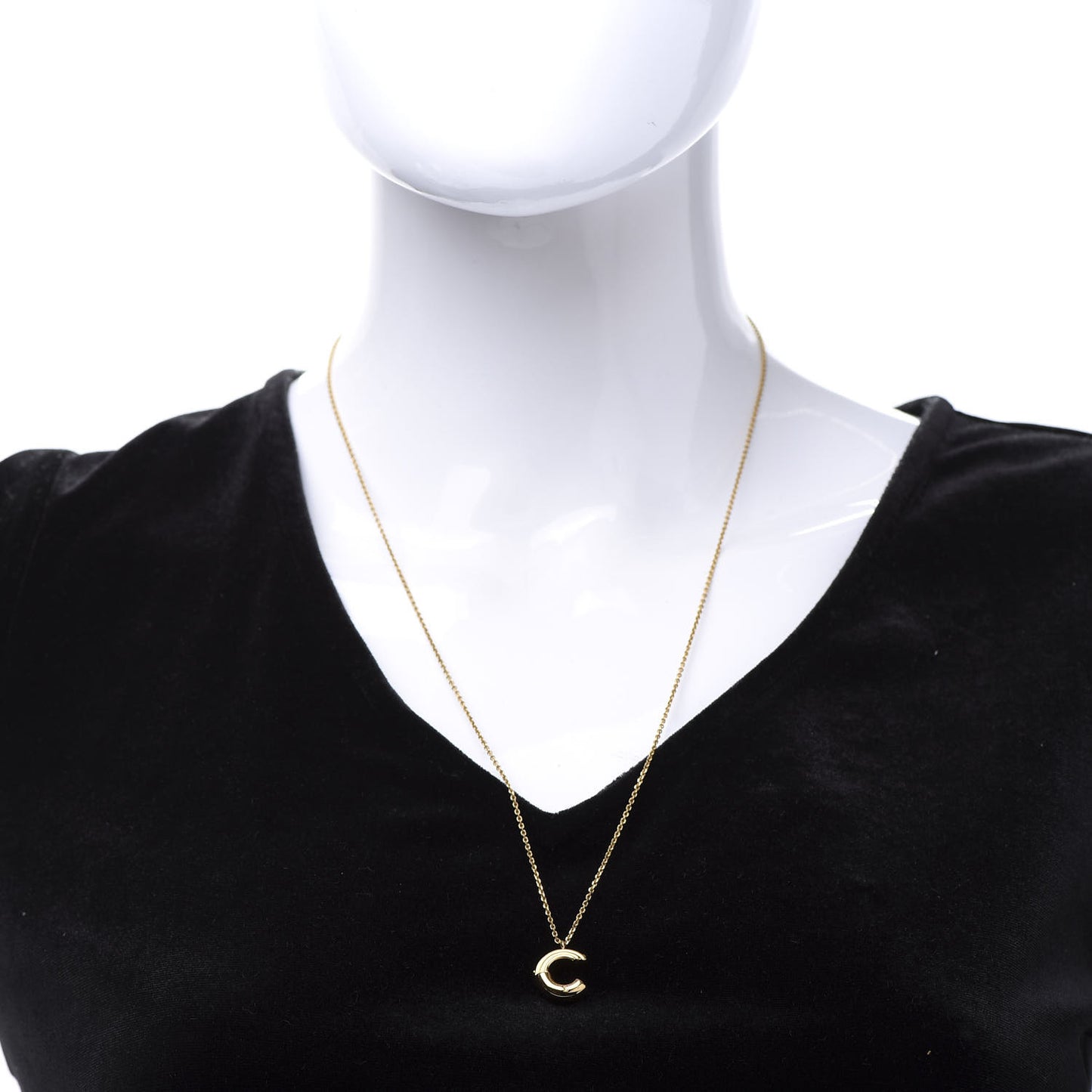 LV And Me Letter C Necklace Gold