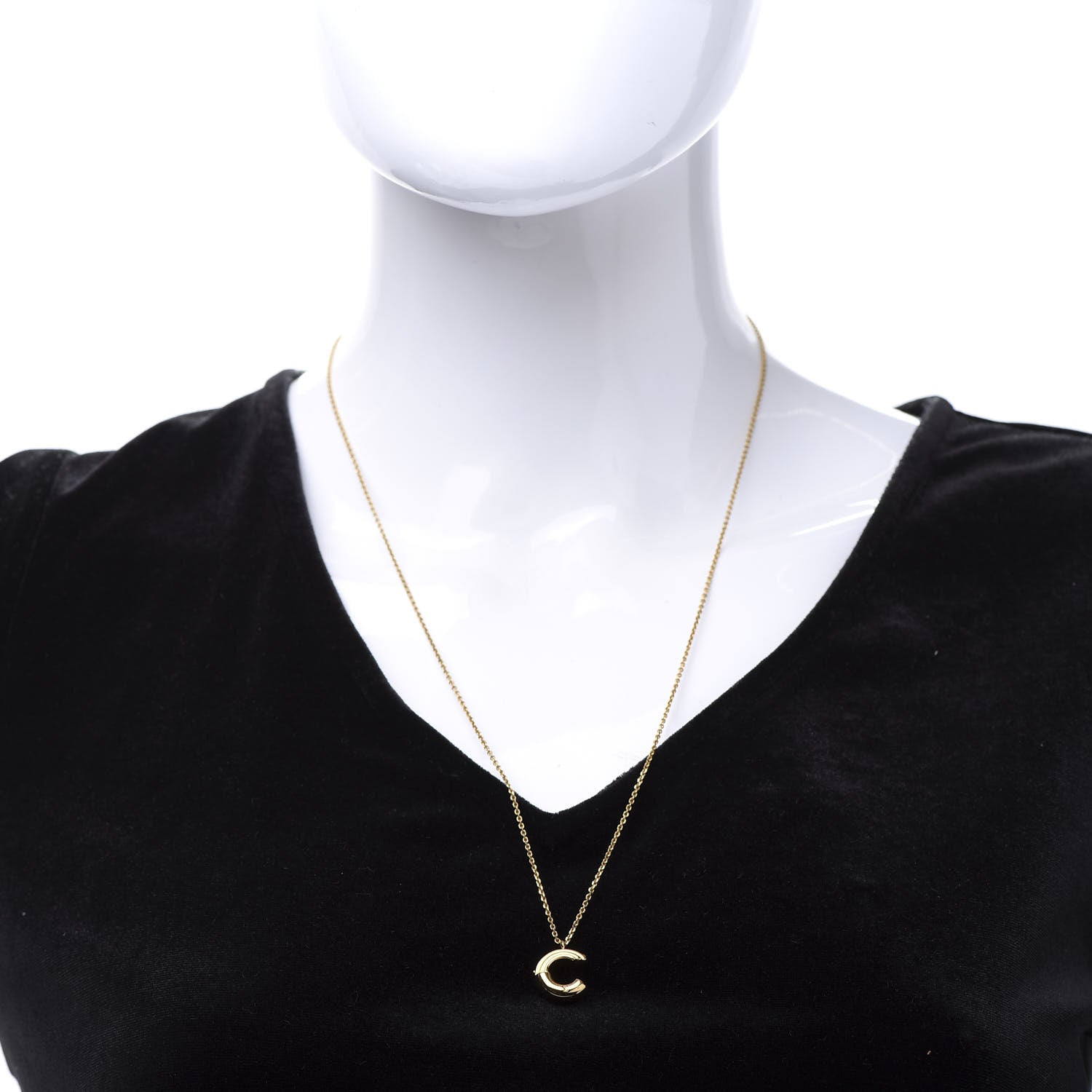 Louis Vuitton LV And Me Letter C Necklace Gold 2 of 9