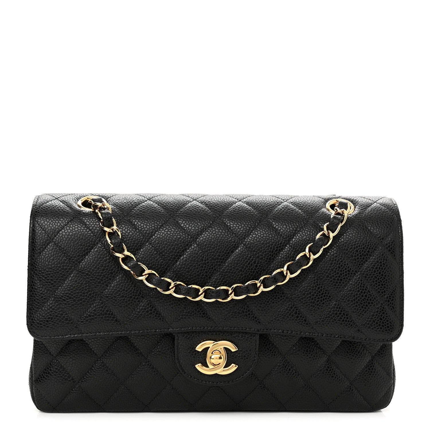 Chanel Caviar Quilted Medium Double Flap Black 1 of 9