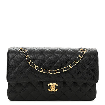 Chanel Caviar Quilted Medium Double Flap Black 1 of 9