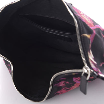 Alexander McQueen Silk Night Flowers De Manta Clutch Multicolor Black 5 of 7
