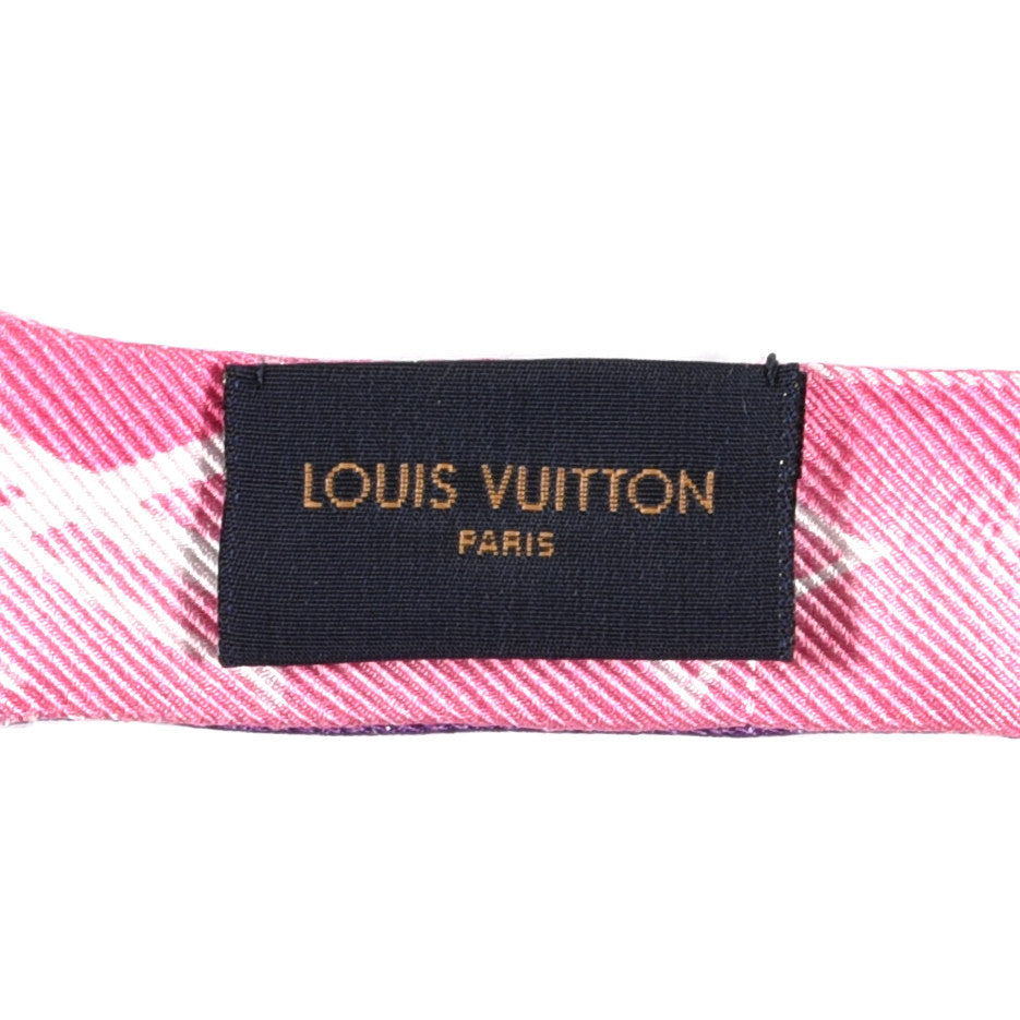 Silk Monogram Vuittamins Bandeau 3D Pink