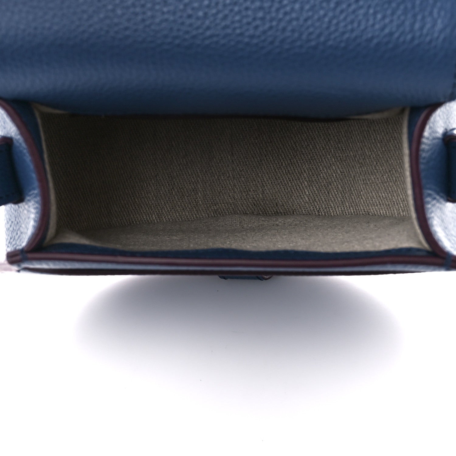 Chloe Grained Calfskin Small Marcie Saddle Bag Deep Denim 5 of 10