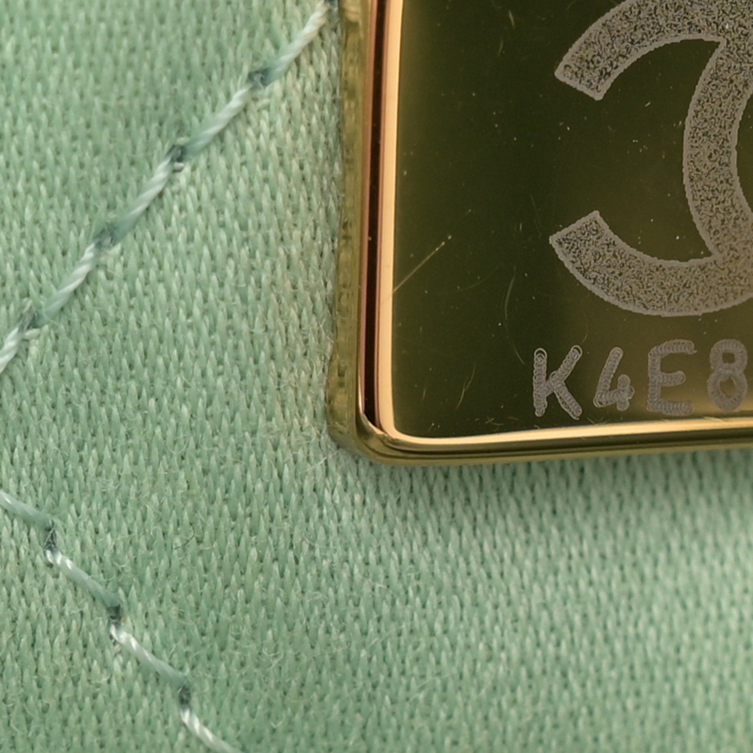 Chanel Shiny Calfskin Quilted Chanel 22 Light Green 8 of 12