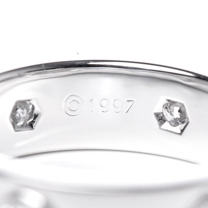 Cartier 18K White Gold 6 Diamond 5.5mm LOVE Ring 52 6 8 of 8
