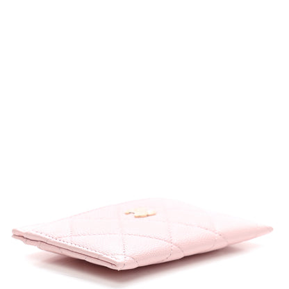 Chanel Caviar Quilted Card Holder Light Pink 4 of 9