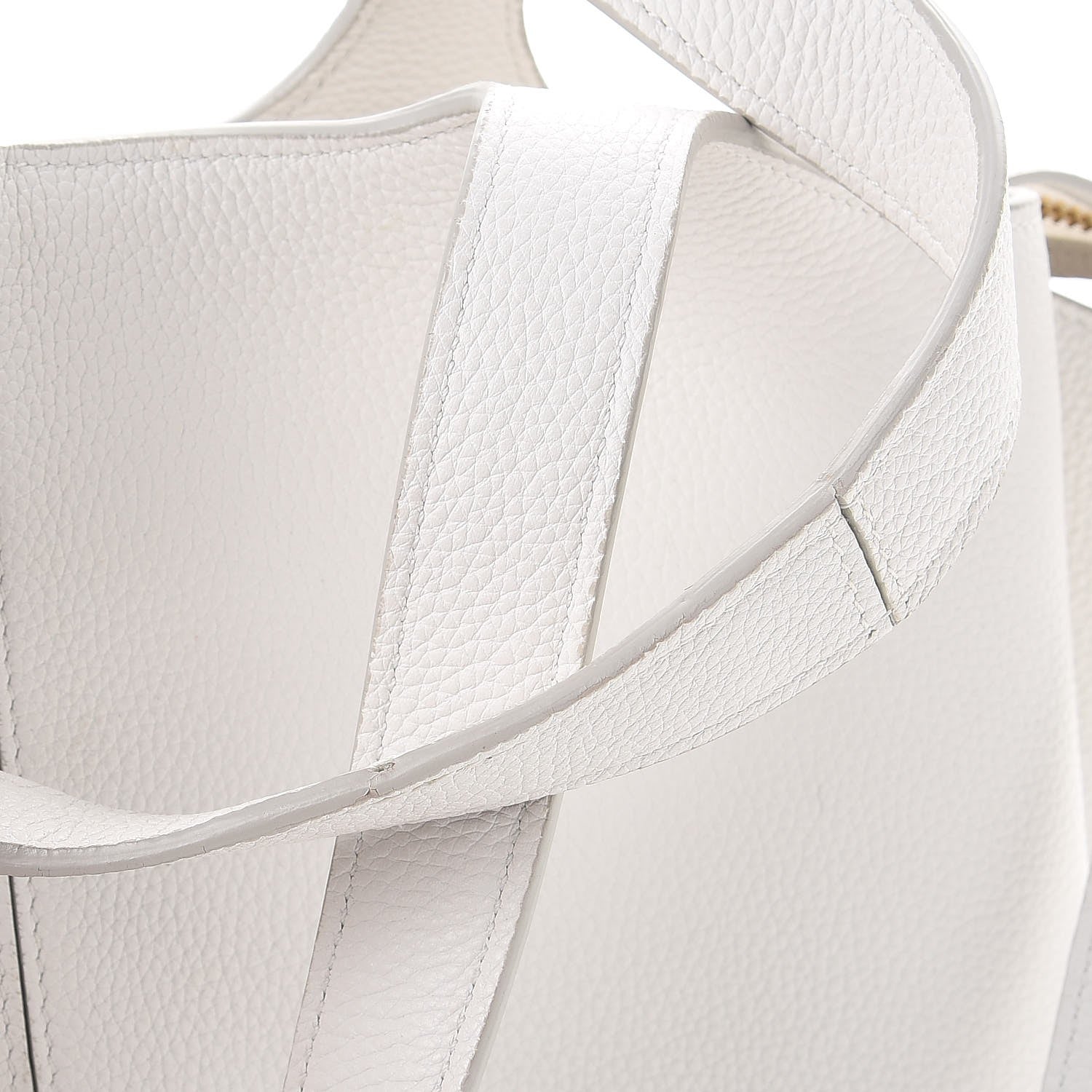 Celine Baby Grained Calfskin Small Tri-Fold Bag White 9 of 16