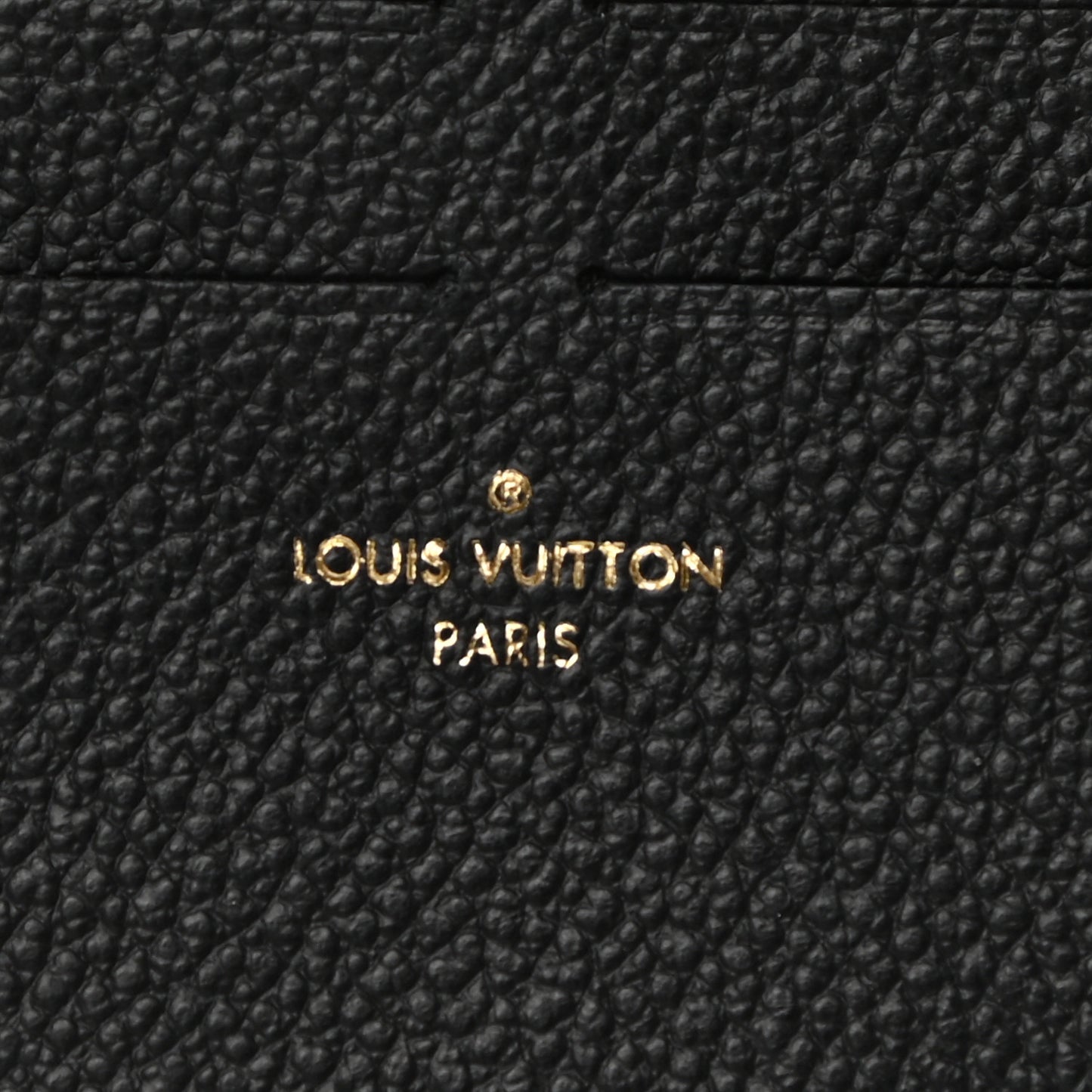 Calfskin Felicie Chain Wallet Card Holder Insert Black