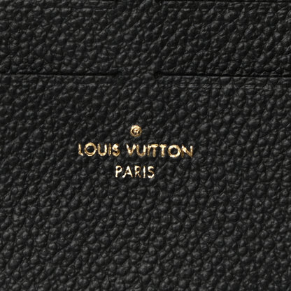 Louis Vuitton Calfskin Felicie Chain Wallet Card Holder Insert Black 6 of 7