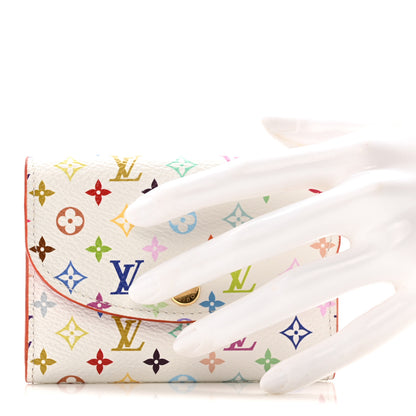 Louis Vuitton LV X TM Monogram Multicolor Rosalie Coin Purse White Kawaii Pink 2 of 7