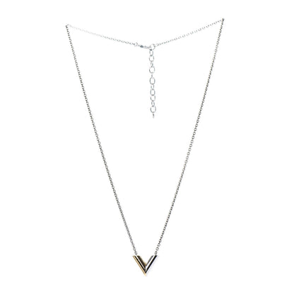 Louis Vuitton Essential V Necklace Silver 3 of 5
