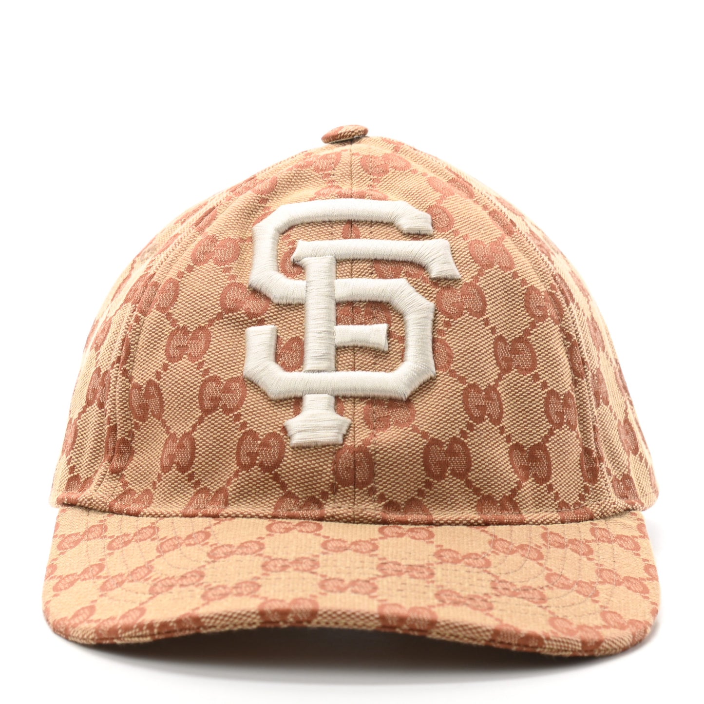 X MLB Monogram SF Giants Baseball Hat 57-61 Beige Ruggine