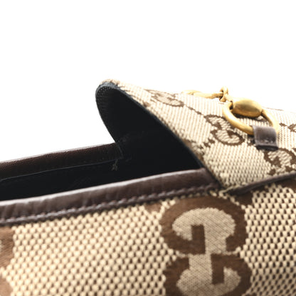 Gucci Monogram Jumbo GG Malaga Kid Horsebit Womens Jordaan Loafers 40.5 Camel Ebony New Acero Beige 10 of 10