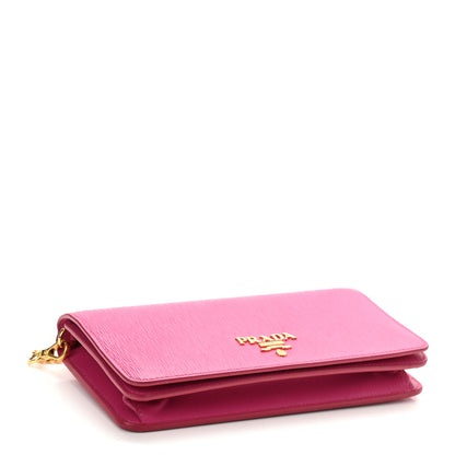 Prada Vitello Move Metal Mini Crossbody Bag Fuxia 4 of 9