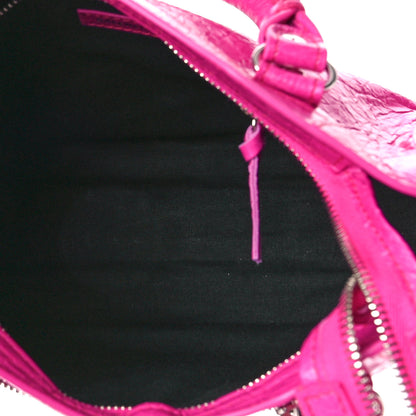Balenciaga Agneau Classic Silver Hardware Mini City Fuchsia 5 of 8