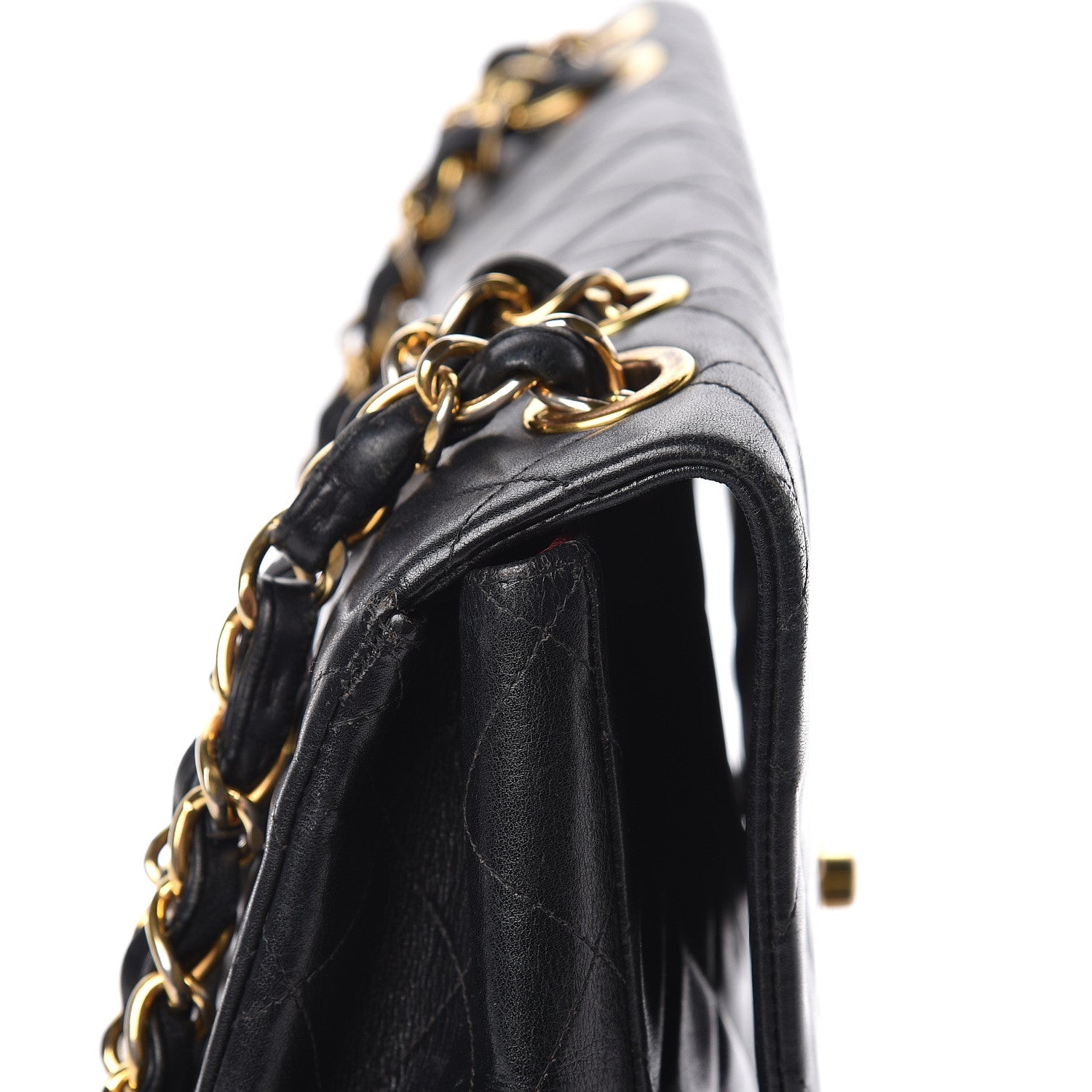 Chanel Lambskin Quilted XL Jumbo Single Flap Black 19 of 20