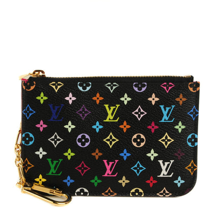 Louis Vuitton Monogram Multicolor Key Pouch Black Grenade 1 of 7