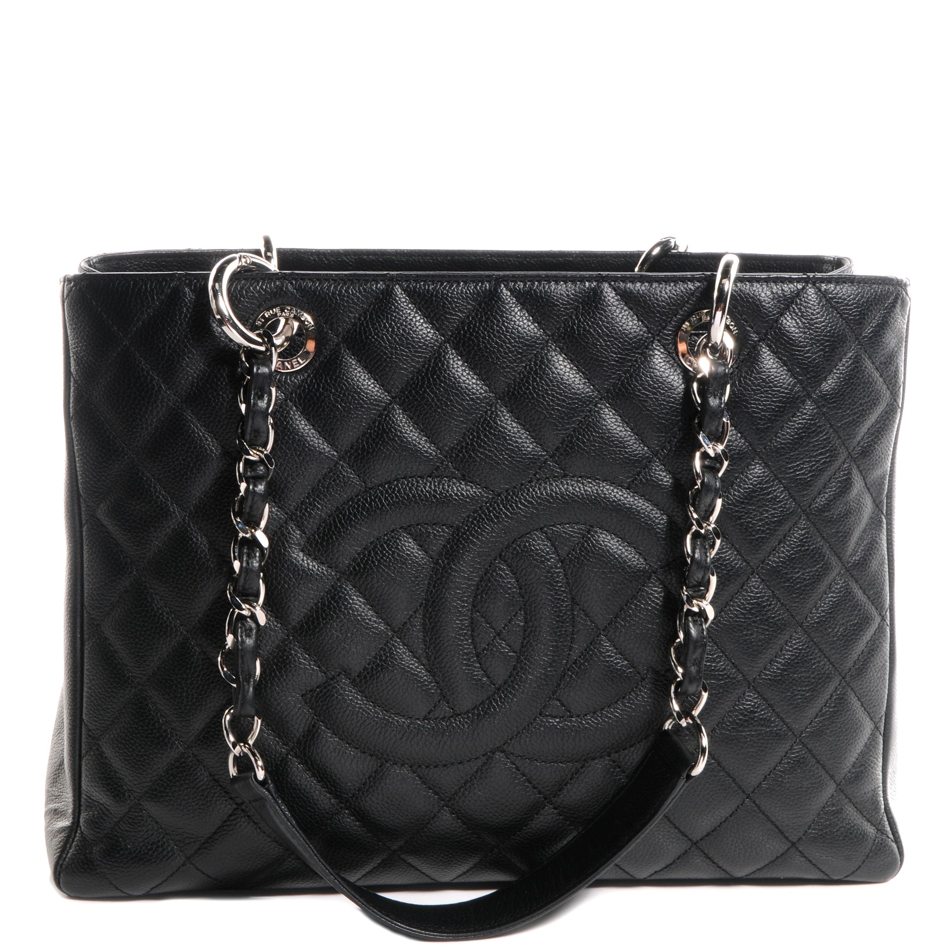 Chanel Caviar Grand Shopping Tote GST Black 1 of 9