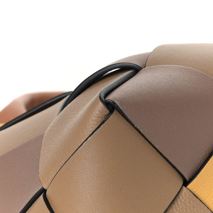 Loewe Calfskin Small Woven Basket Surplus Bag Hazelnut Camel 7 of 8