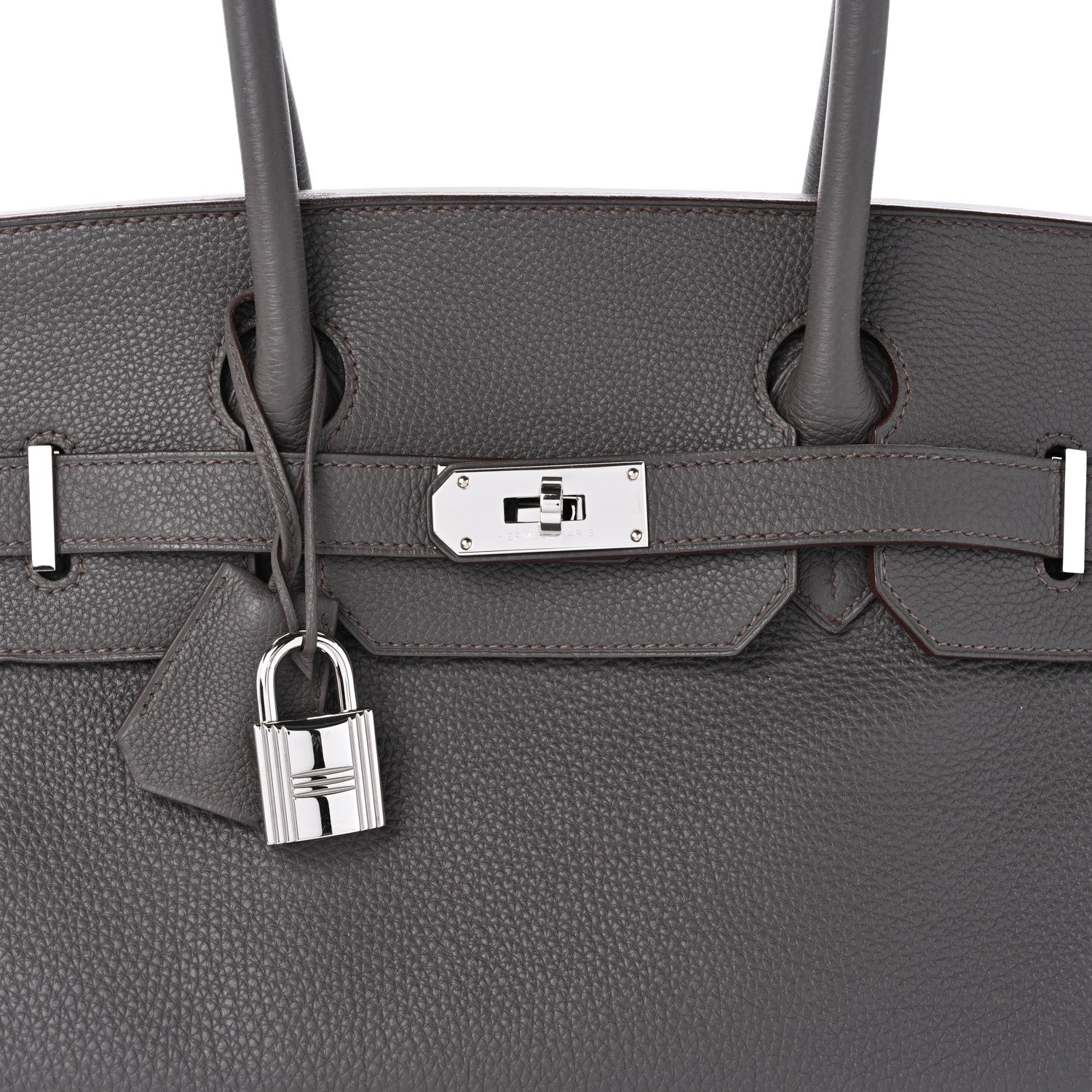 Hermes Togo JPG Shoulder Birkin II 42 Etain 8 of 13