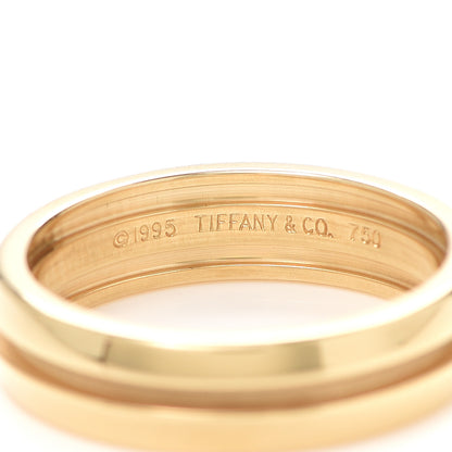 Tiffany 18K Yellow Gold 6mm Atlas Band Ring 62 10 4 of 5