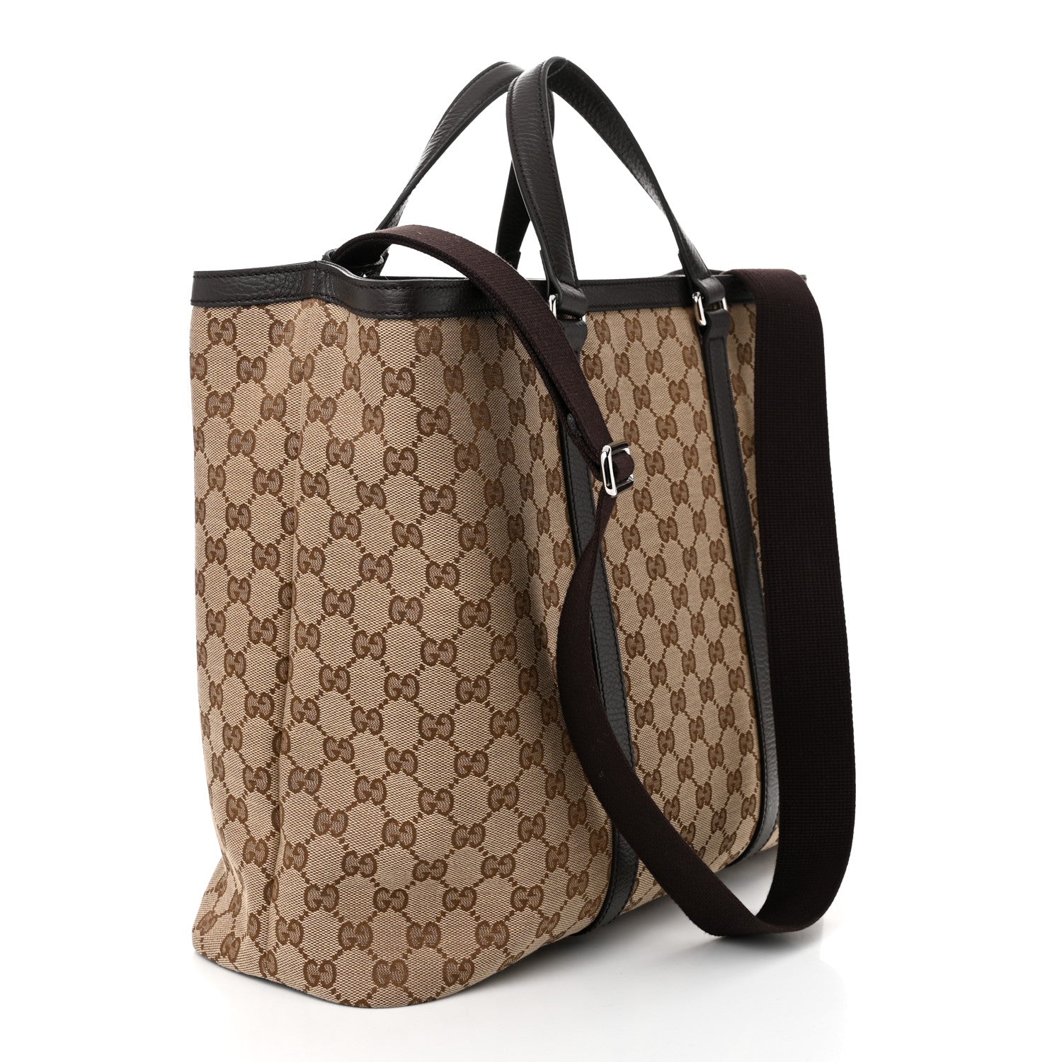 Gucci GG Monogram Large Joy Tote Bag Dark Brown 3 of 10