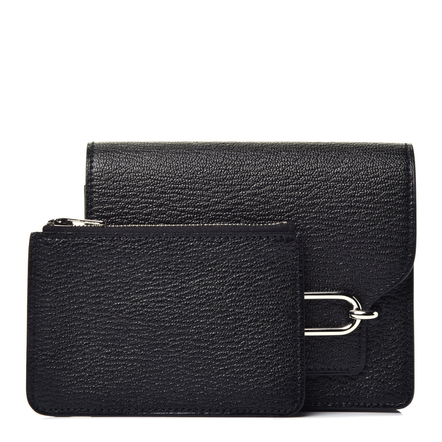 Hermes Chevre Mysore Roulis Slim Wallet Black 3 of 7