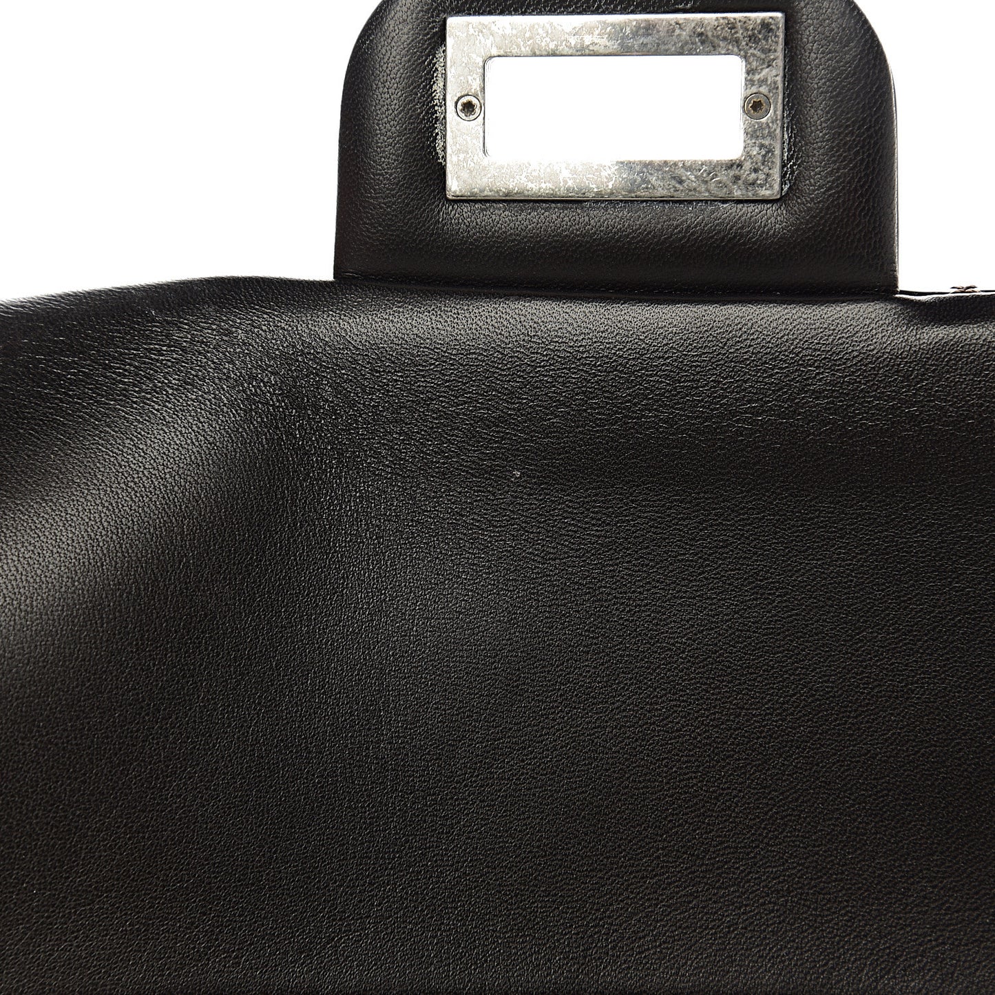 Distressed Patent Quilted 2.55 Reissue 227 Flap Black