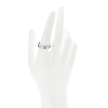 Cartier 18K White Gold 4.8mm Vendome Louis Cartier Wedding Band Ring 58 8.5 2 of 4