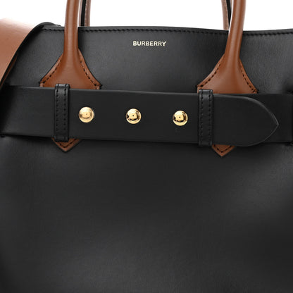 Burberry Smooth Calfskin Triple Stud Small Belt Bag Black Tan 8 of 10