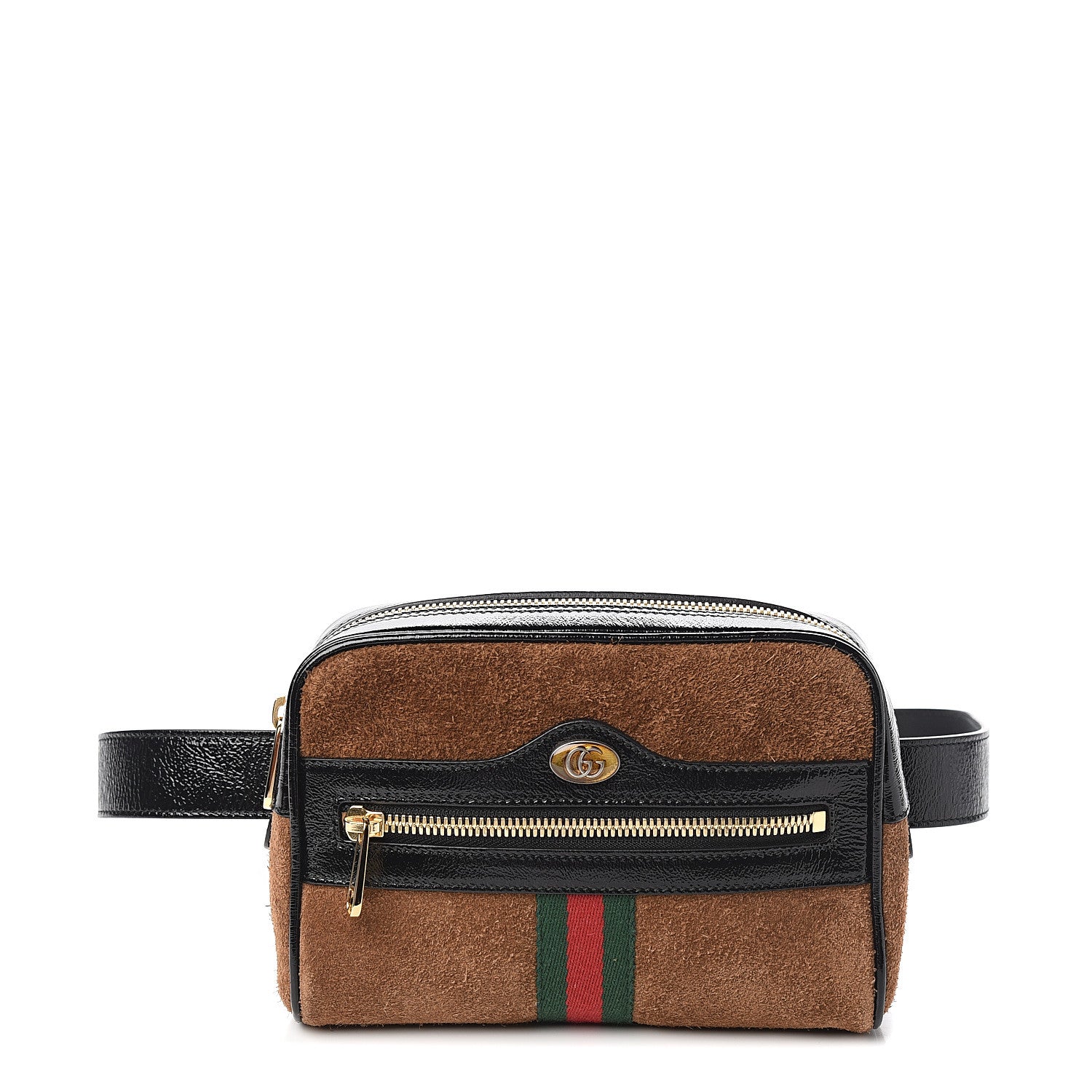Gucci Suede Small Ophidia Belt Bag 85 34 Brown 1 of 8
