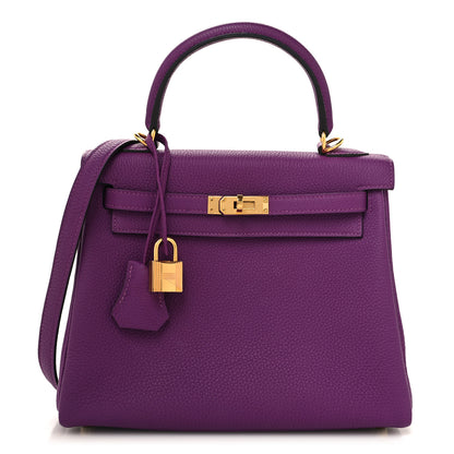 Hermes Togo Horseshoe Kelly Retourne 25 Anemone 1 of 13