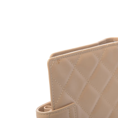 Chanel Calfskin Quilted Small Cambon Agenda Planner Beige Black 9 of 9