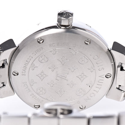 Louis Vuitton Stainless Steel 28mm Tambour Quartz Watch Brown 7 of 9