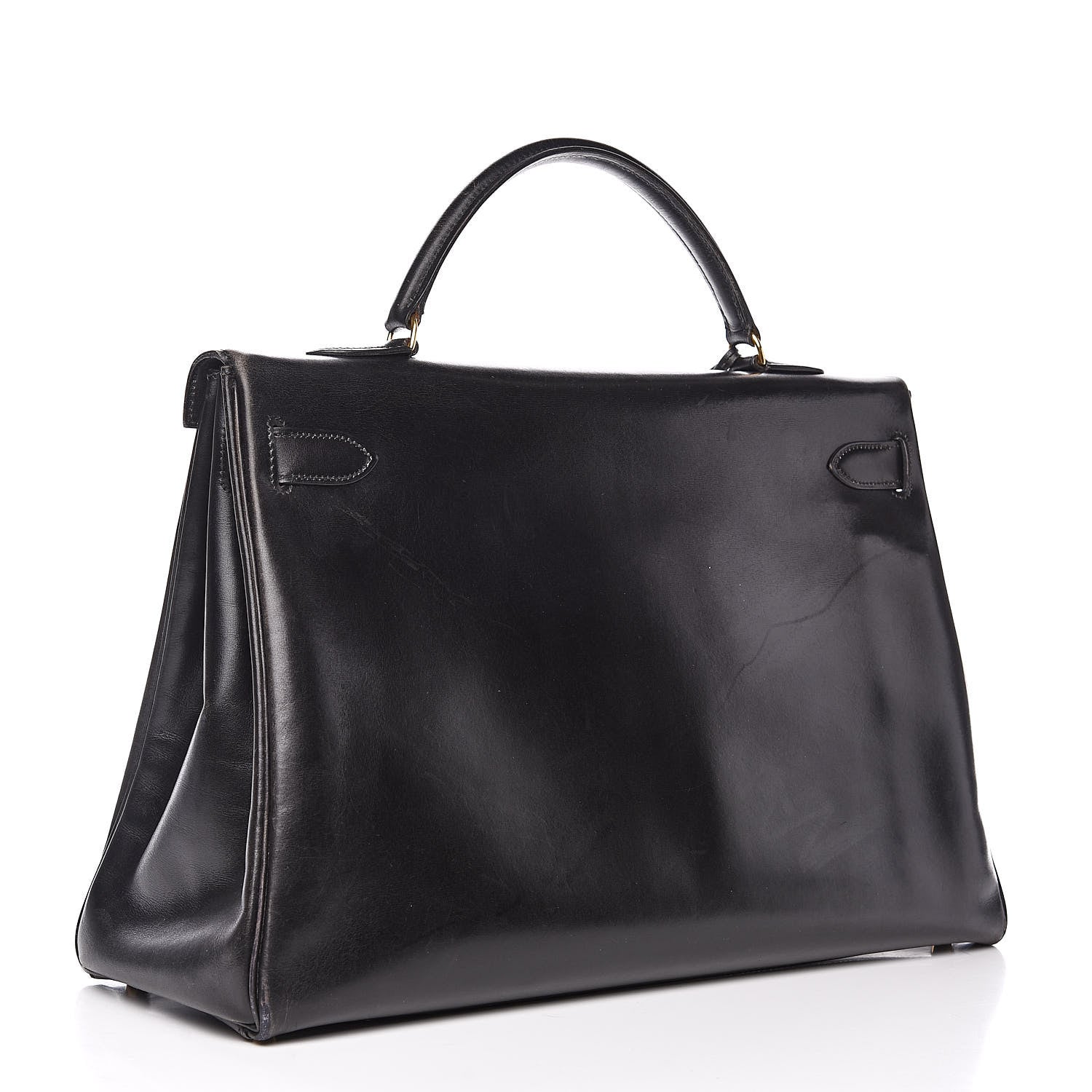 Hermes Box Kelly Retourne 40 Black 3 of 36
