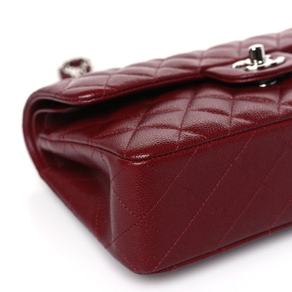 Chanel Caviar Quilted Small Double Flap Burgundy 8 of 9