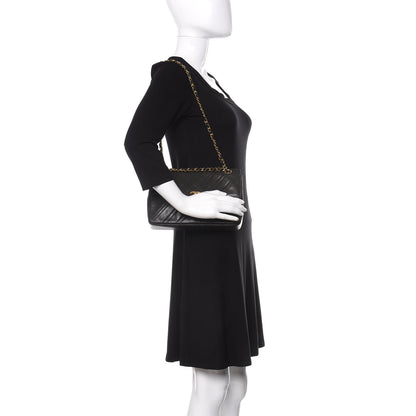 Chanel Lambskin Stitched Small Single Flap Black 3 of 10