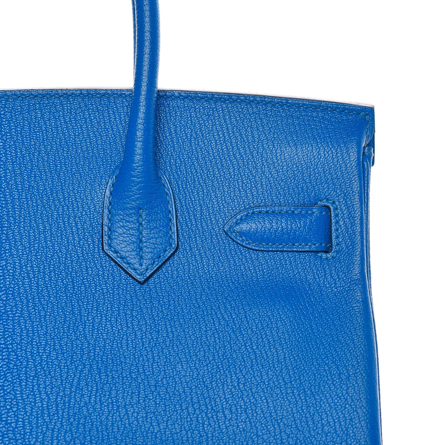 Chevre Mysore Horseshoe Birkin 30 Bleu Hydra Bleu Paon