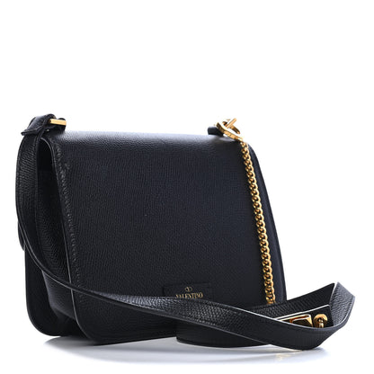 Valentino Garavani Grainy Calfskin Small VSling Shoulder Bag Black 3 of 8