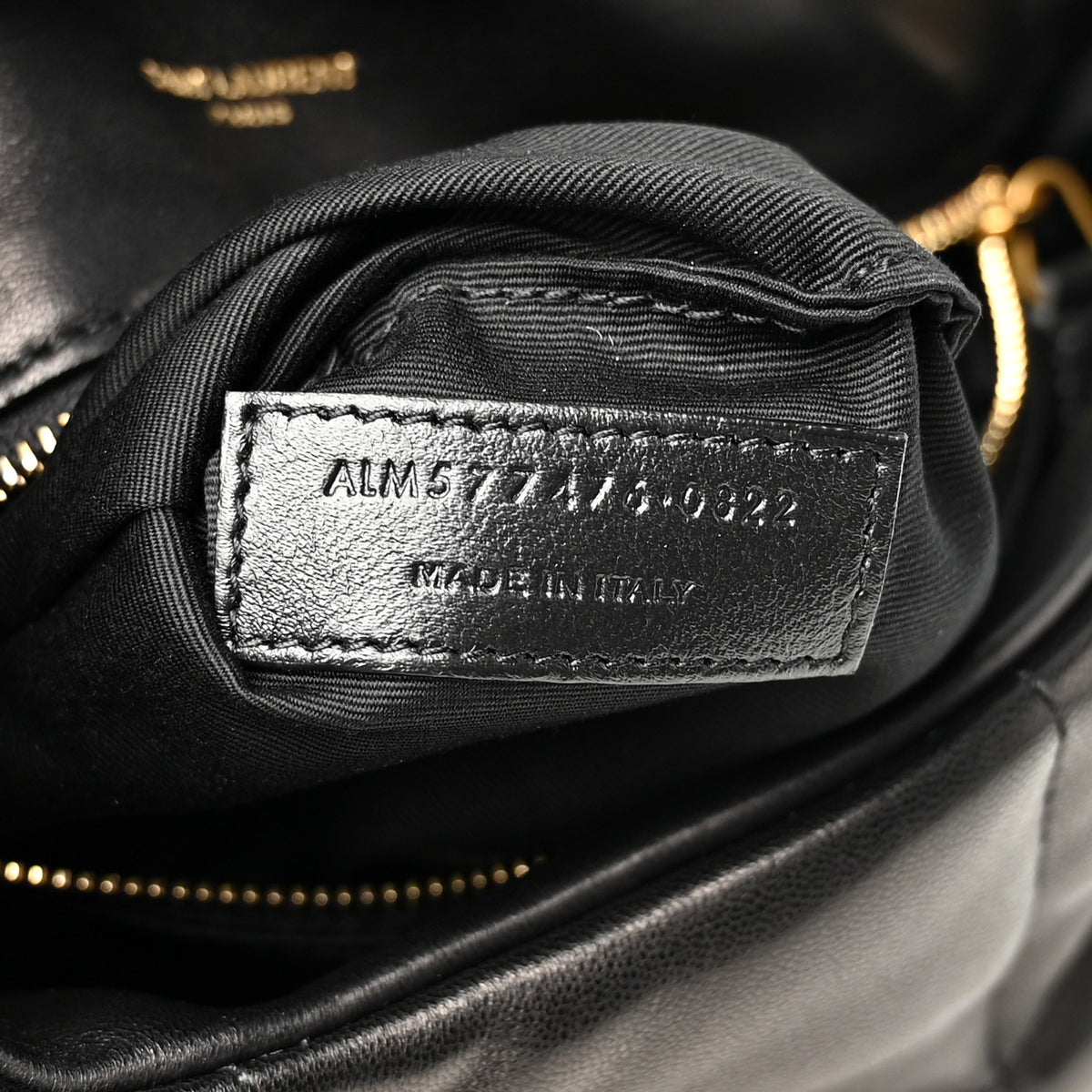 Saint Laurent Lambskin Quilted Small Loulou Puffer Monogram Chain Satchel Black 7 of 10