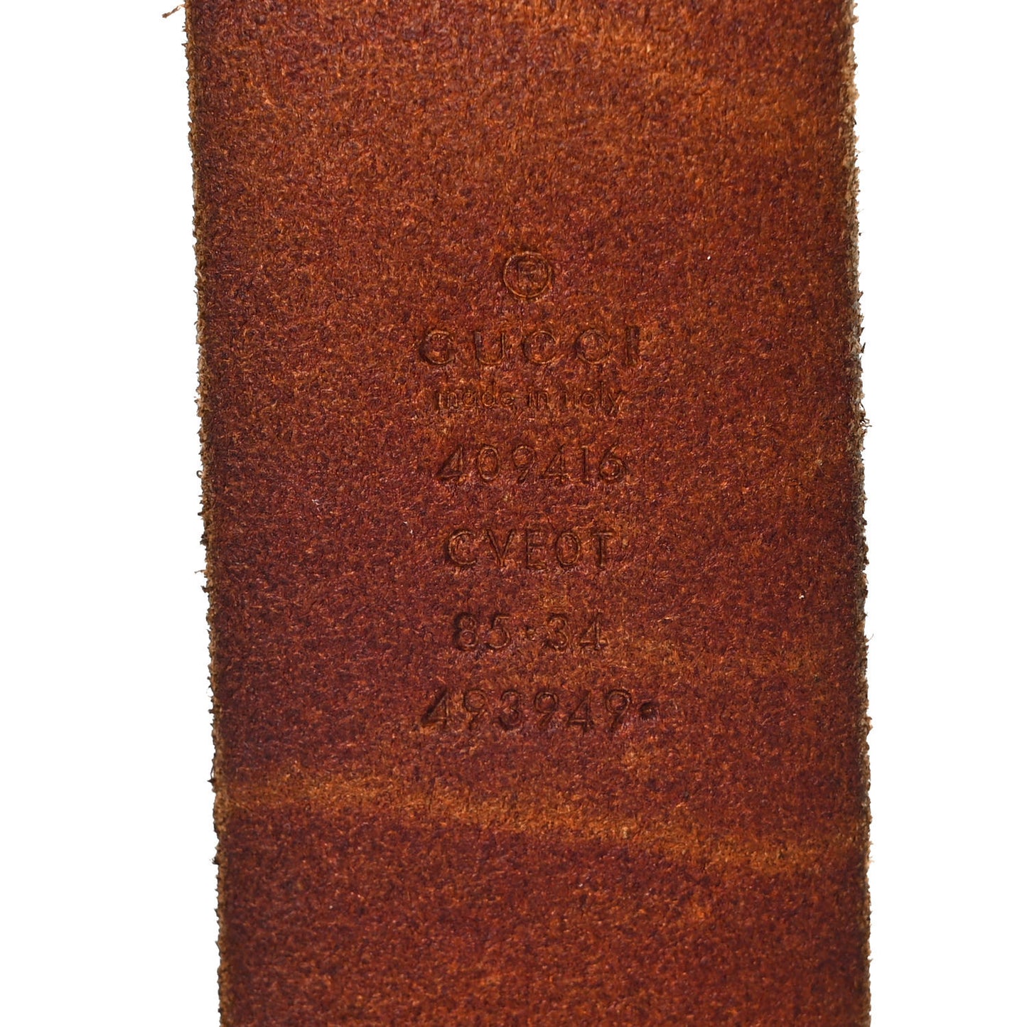 Faded Calfskin Double G 40mm Belt 85 34 Cuir