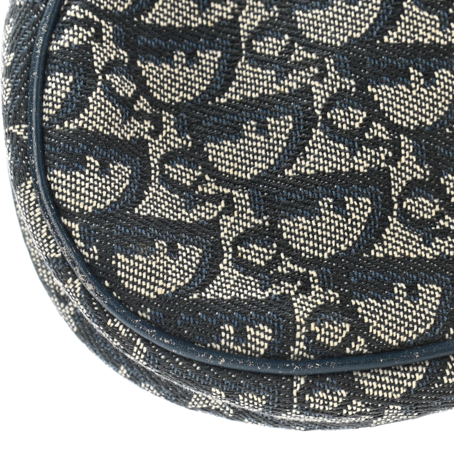 Christian Dior Monogram Mini Saddle Pochette Navy 7 of 12